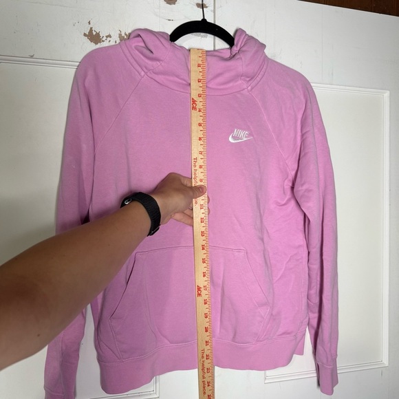 Nike Pink Pullover Hoodie Swoosh Logo Size Small Super Soft Athleisure - Picture 3 of 8